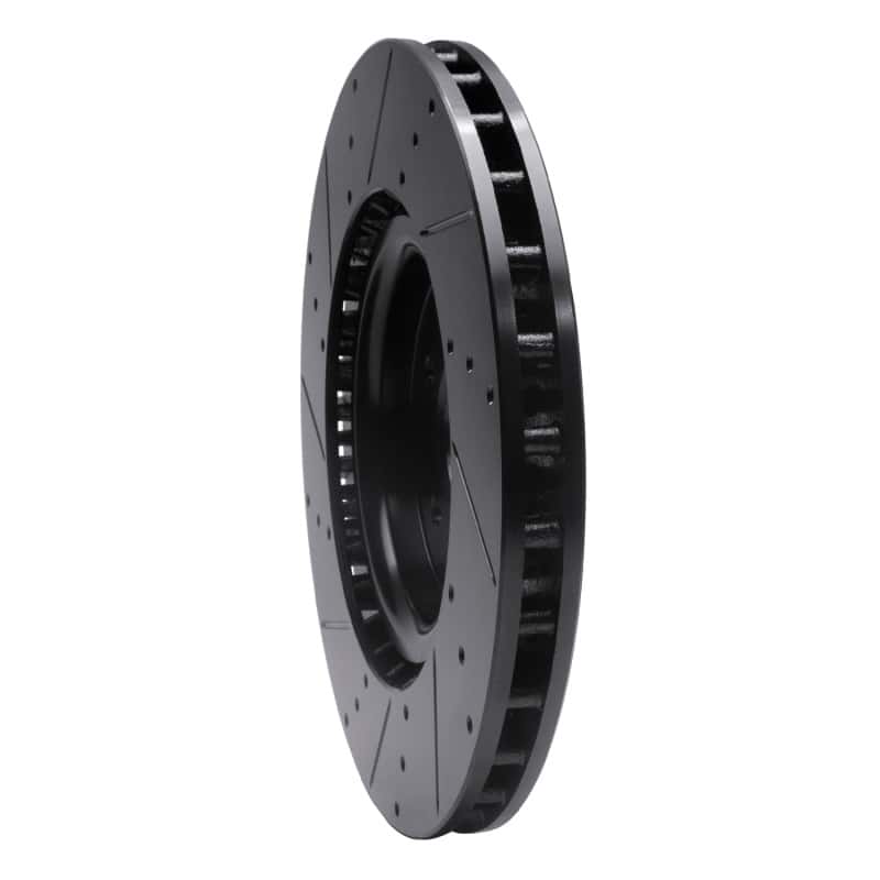 R1 Concepts — R1 07-14 Ford Mustang Front Right Drilled & Slotted Black Brake Rotor
R1 Brake Rotor Drill - view 4