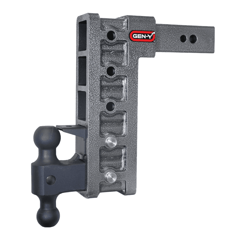 GEN-Y Hitch — Gen-Y Mega Duty 2.5in Shank 12in Drop 3.5K TW 32K Hitch w/GH-0161 Dual-Ball/Pintle Lock
Drop Hitch - view 2