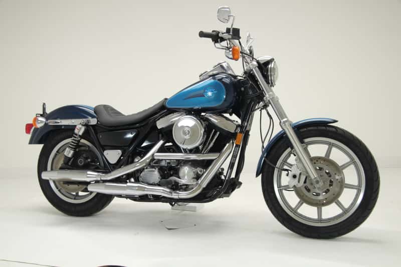 Mustang Motorcycle — Mustang 82-00 Harley FXR Jody Perewitz Design Solo Seat (Hinge Mounted) - Black - view 1