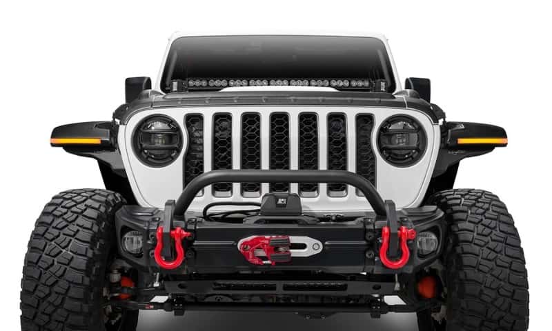 Bushwacker — Bushwacker 18-22 Jeep Wrangler 2/4dr / 20-22 Jeep Gladiator Trail Armor Hood Armor (3pc) - Tex. Blk
Hood Protector
Trail Armor - view 5