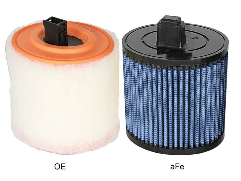 aFe — aFe MagnumFLOW Air Filters OER Pro P5R A/F 16-17 Cadillac ATS-V V6-3.6L (tt)
Magnum FLOW Filter - view 3
