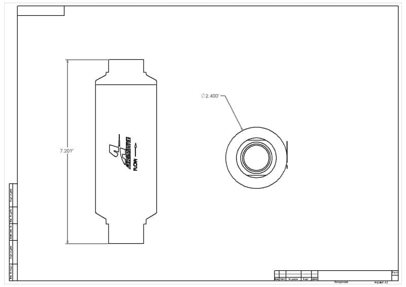 Aeromotive — Aeromotive Pro-Series In-Line Fuel Filter - ORB-12 - 10 Micron Microglass Element
Fuel Filter - view 11