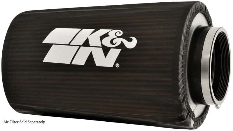 K&N Engineering — K&N Round Tapered Drycharger Air Filter Wrap 8in B ID x 6.625in T ID x 10.5in H - view 3
