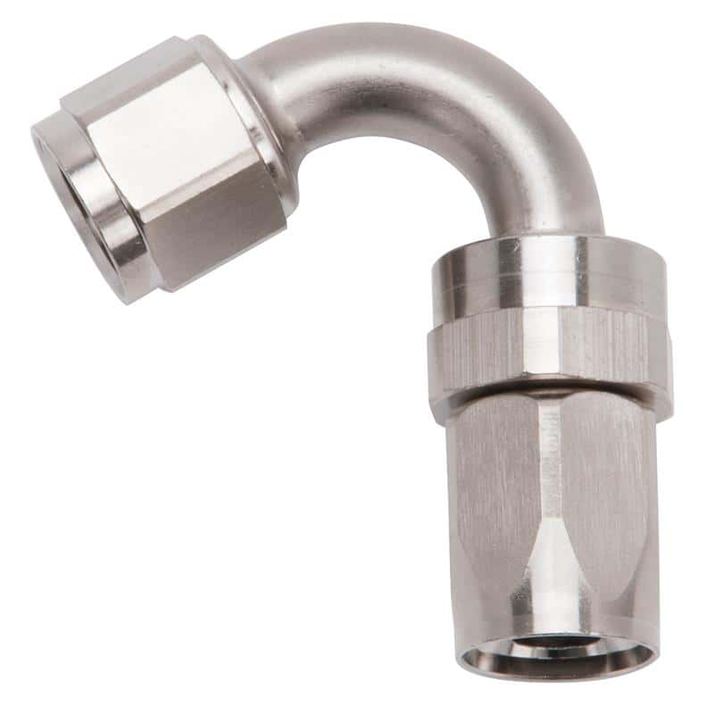 Russell — Russell Performance -8 AN Endura 120 Degree Full Flow Swivel Hose End (With 3/4in Radius)
Hose Fitting - view 3