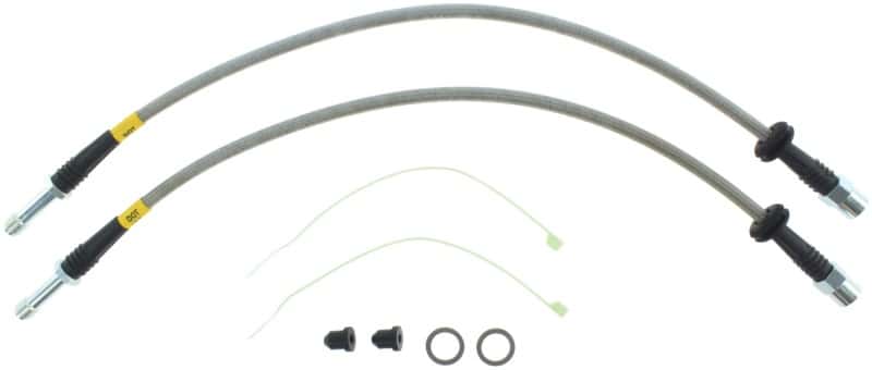 Stoptech — StopTech BMW M3 / Z4 / 323/323 Touring / 325 / 328 / 330 SS Front Brake Lines
SS Brake Lines - view 5