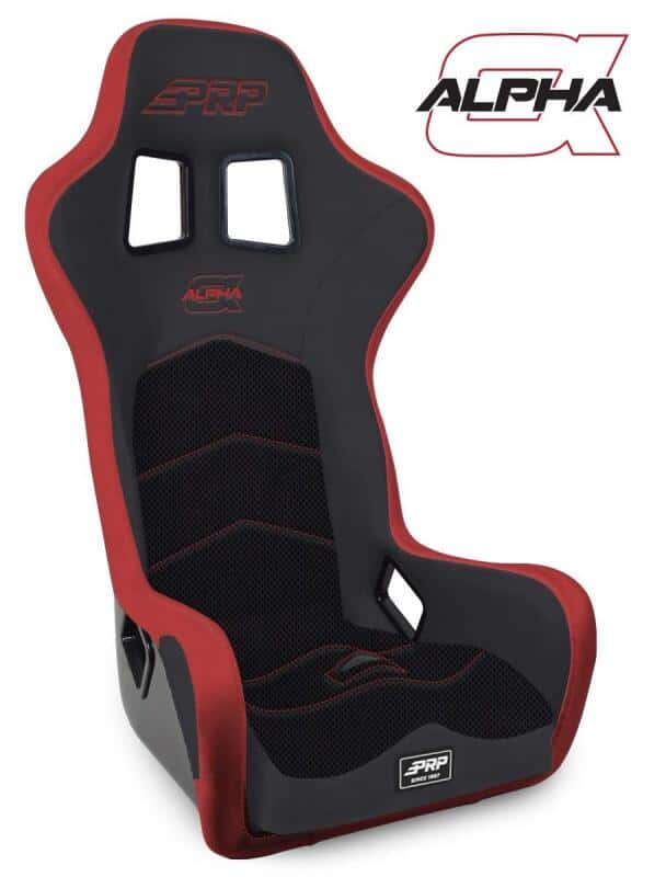 PRP Seats — PRP Alpha Composite Seat- Black/Red - view 2