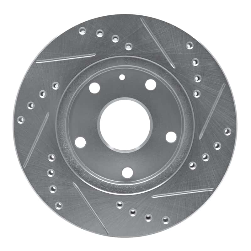 R1 Concepts — R1 99-02 Daewoo Leganza Front Left Drilled & Slotted Silver Brake Rotor
R1 Brake Rotor Drill - view 5