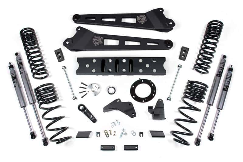 Zone Offroad — Zone Offroad 19-24 Ram 2500 6.5in Radius Arm - 4.5in Rear Coils - Diesel - 6-Bolt T-Case-Fox Shocks - view 2