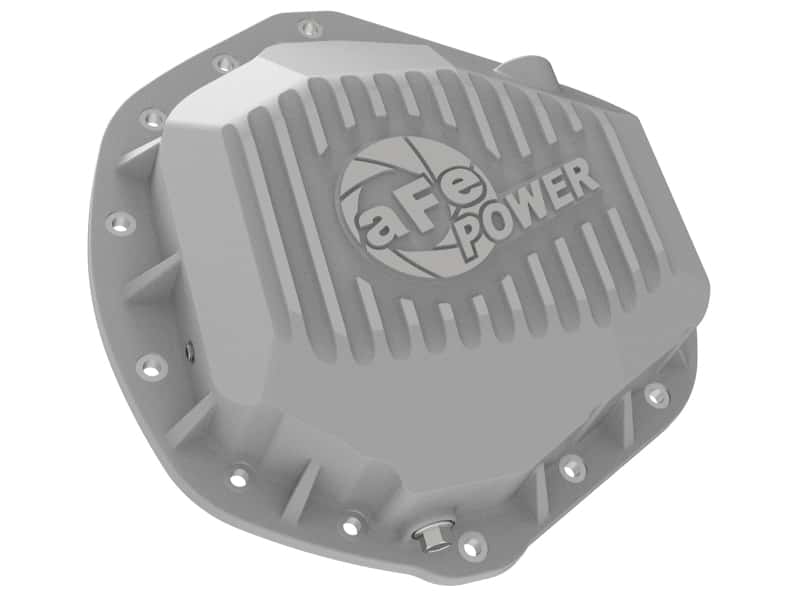 aFe — aFe Street Series Rear Differential Cover Raw w/ Machined Fins 01-18 GM Diesel Trucks V8-6.6L (td)
Differential Cover - view 2