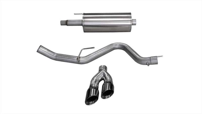 CORSA Performance — Corsa 2015-2020 Ford F-150 5.0L V8 (Super Crew Cab) Black Sport Single Side Dual 4in Tips CB Exhaust
Exhaust - view 3
