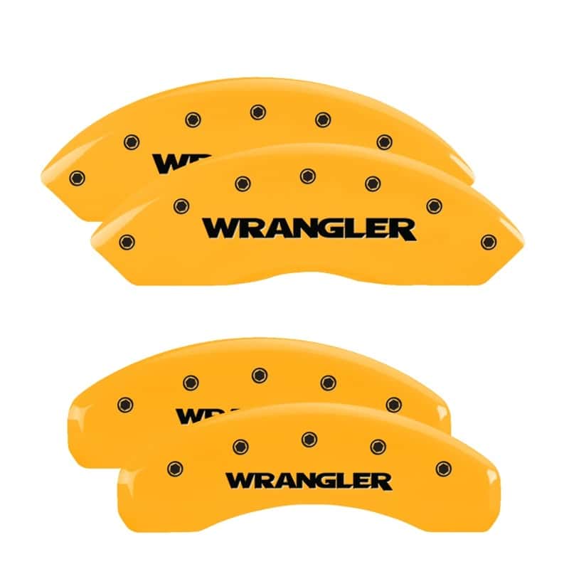 MGP — MGP 4 Caliper Covers Engraved Front & Rear WRANGLER Yellow finish black ch
Caliper Covers - view 1