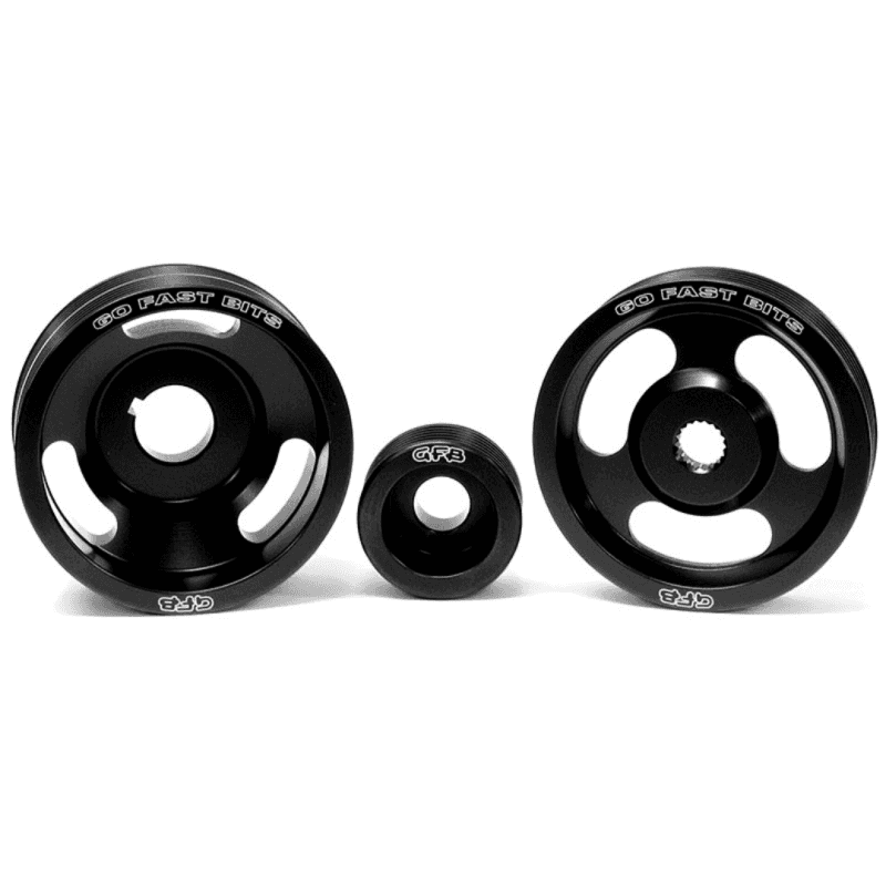 Go Fast Bits — GFB 94-98 Subaru WRX Light-Weight Engine Pulley (Crank/Alternator/Power Steering Pulleys/Belts inc)
Pulley Kit - view 4