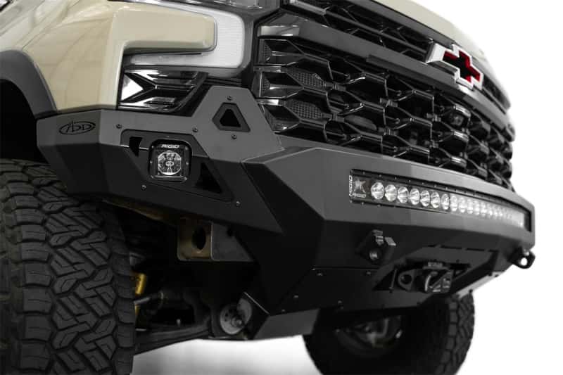Addictive Desert Designs — Addictive Desert Designs 2022+ Chevy Silverado 1500 ZR2 Stealth Fighter Front Bumper
Bumper- Front - view 7