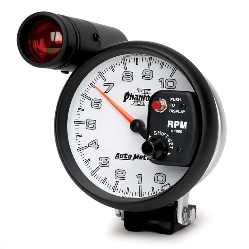 AutoMeter — Autometer 5 inch Pedestal Mount 10000 RPM Shift-Lite Tachometer
5" TACH, 10,000 RPM, - view 3