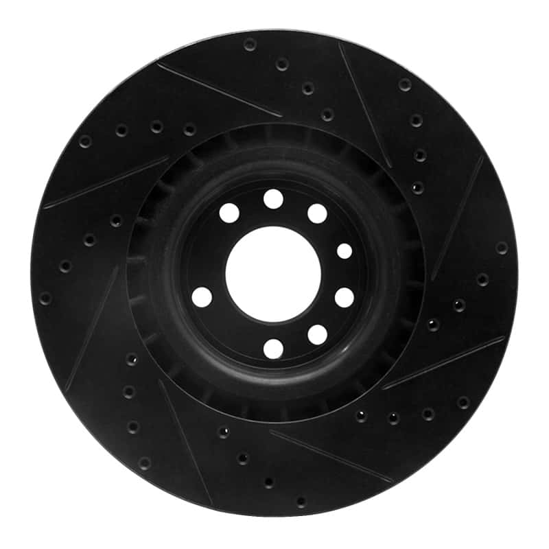 R1 Concepts — R1 08-11 Saab 9-3 Front Left Drilled & Slotted Black Brake Rotor
R1 Brake Rotor Drill - view 5