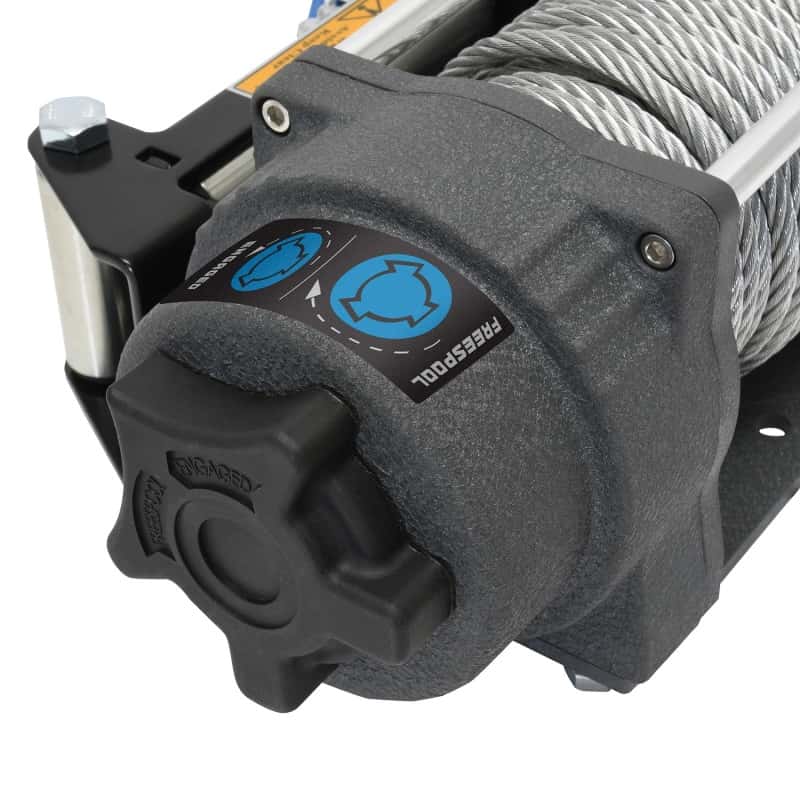Superwinch — Superwinch 4500 LBS 12V DC 15/64in x 50ft Steel Rope Terra 4500 Winch - Gray Wrinkle - view 7