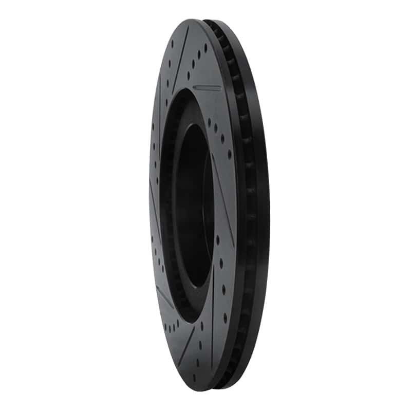 R1 Concepts — R1 04-11 Mazda RX-8 Front Right Drilled & Slotted Black Brake Rotor
R1 Brake Rotor Drill - view 4