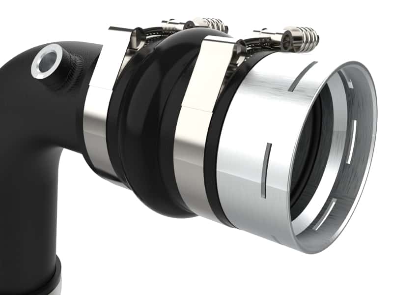 aFe — aFe 23-24 Ford F250/F350 Super Duty V8-6.7L BladeRunner 3 In. Aluminum Cold Charge Pipe- BLK
Cold Charge Pipe - view 4