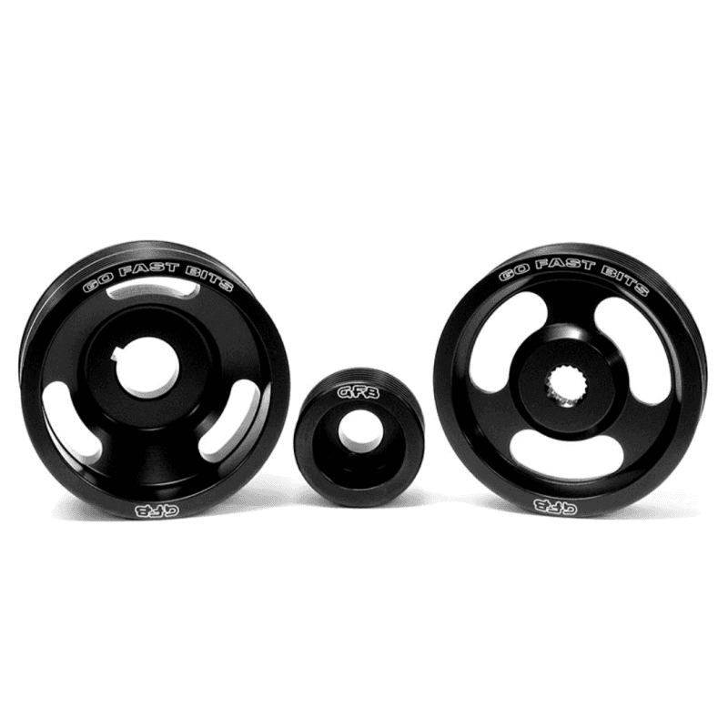 Go Fast Bits — GFB 94-98 Subaru WRX Light-Weight Engine Pulley (Crank/Alternator/Power Steering Pulleys/Belts inc)
Pulley Kit - view 2