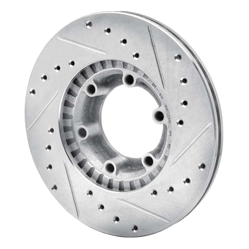 R1 Concepts — R1 81-87 Dodge Ram 50 Front Left Drilled & Slotted Silver Brake Rotor
R1 Brake Rotor Drill - view 4