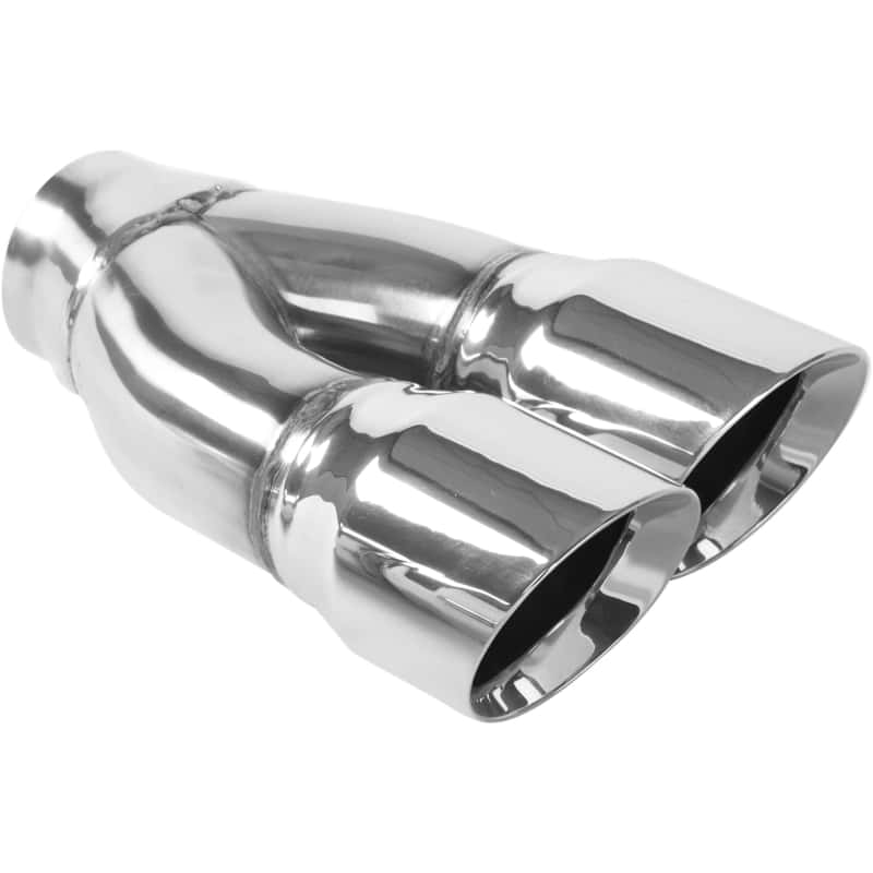Magnaflow — MagnaFlow Tip Stainless Double Wall Round Dual Outlet Polished 3in DIA 2.25in Inlet 9.75in Length
Stainless Steel
Exhaust Tip - view 2