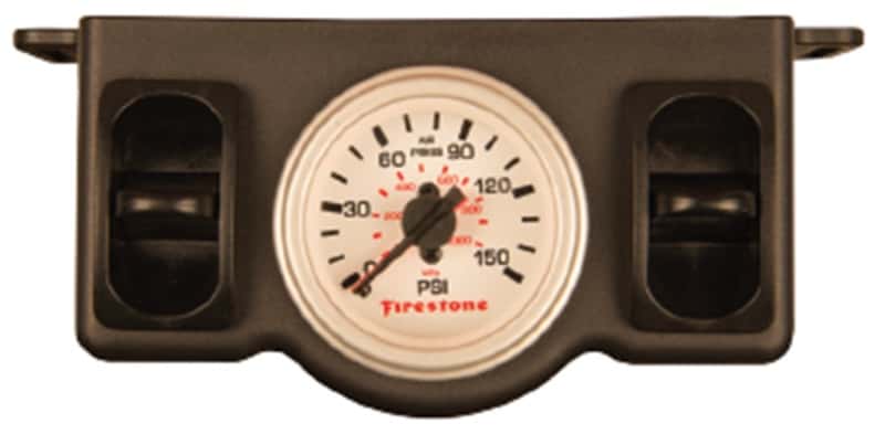 Firestone — Firestone Pneumatic Dual Pressure Gauge - White Plastic (WR17602574)
AirPrsGg - view 2