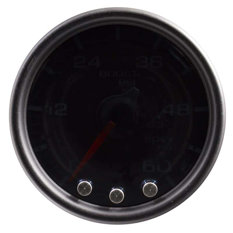 AutoMeter — Autometer Spek-Pro Gauge Boost 2 1/16in 60psi Stepper Motor W/Peak & Warn Blk/Smoke/Black
GA 2" BST 60 BSB SPK - view 2