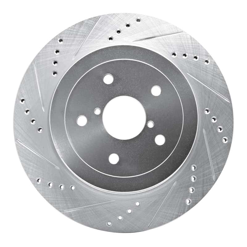 R1 Concepts — R1 05-07 Subaru Impreza Rear Left Drilled & Slotted Silver Brake Rotor
R1 Brake Rotor Drill - view 1