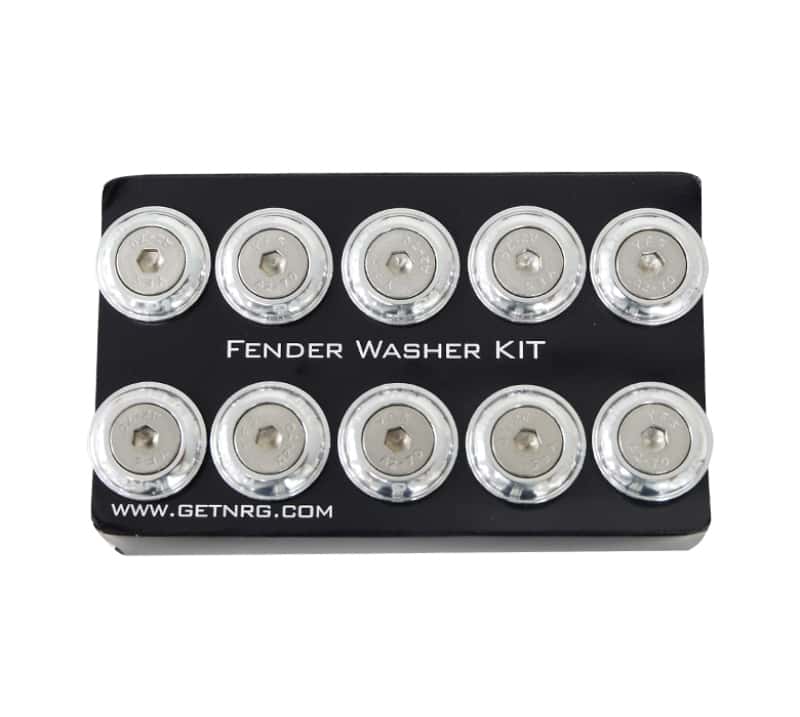 NRG — NRG Fender Washer Kit w/Rivets For Plastic (Silver) - Set of 10 - view 1