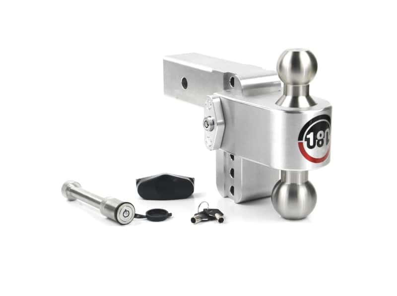 Weigh Safe — Weigh Safe 180 Hitch 4in Drop Hitch & 2.5in Shank (10K/18.5K GTWR) w/WS05 - Aluminum - view 1
