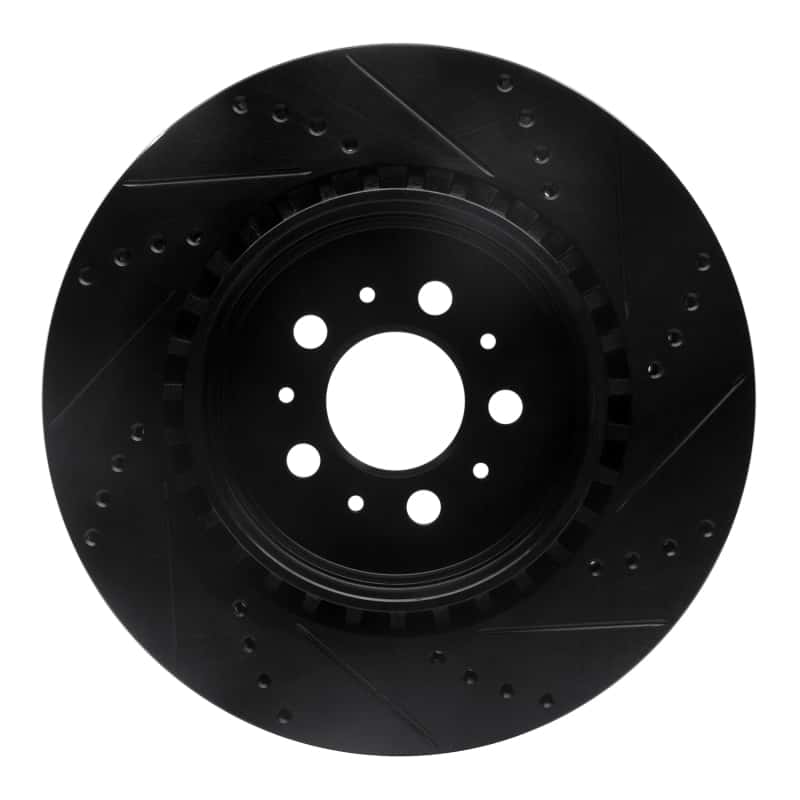 R1 Concepts — R1 04-07 Volvo V70 Rear Left Drilled & Slotted Black Brake Rotor
R1 Brake Rotor Drill - view 5