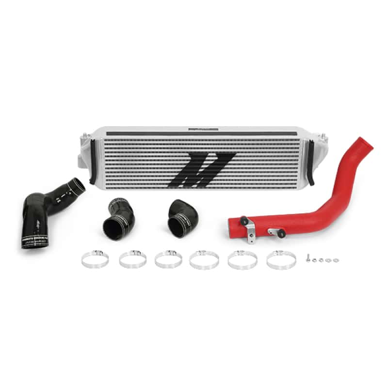 Mishimoto — Mishimoto 2017+ Honda Civic Type R Intercooler Kit - Silver Intercooler Red Piping - view 2
