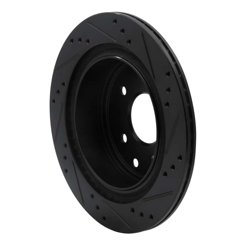 R1 Concepts — R1 02-25 Infiniti G35 Rear Left Drilled & Slotted Black Brake Rotor
R1 Brake Rotor Drill - view 4