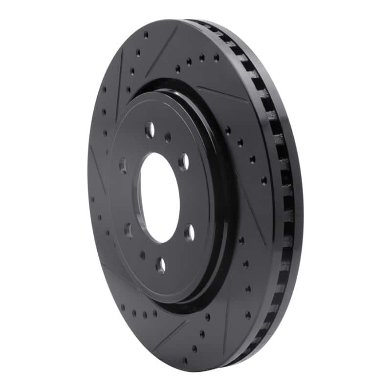 R1 Concepts — R1 07-21 Ford Expedition Front Left Drilled & Slotted Black Brake Rotor
R1 Brake Rotor Drill - view 2
