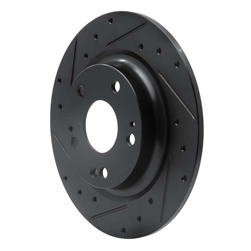 R1 Concepts — R1 17-20 Honda Civic Sedan Rear Left Drilled & Slotted Black Brake Rotor
R1 Brake Rotor Drill - view 2