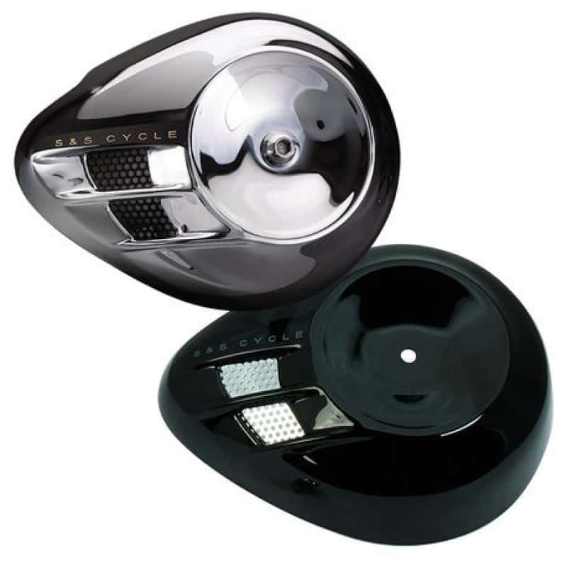 S&S Cycle — S&S Cycle Air Stream Air Cleaner Cover for all Stealth Applications - Chrome - view 1