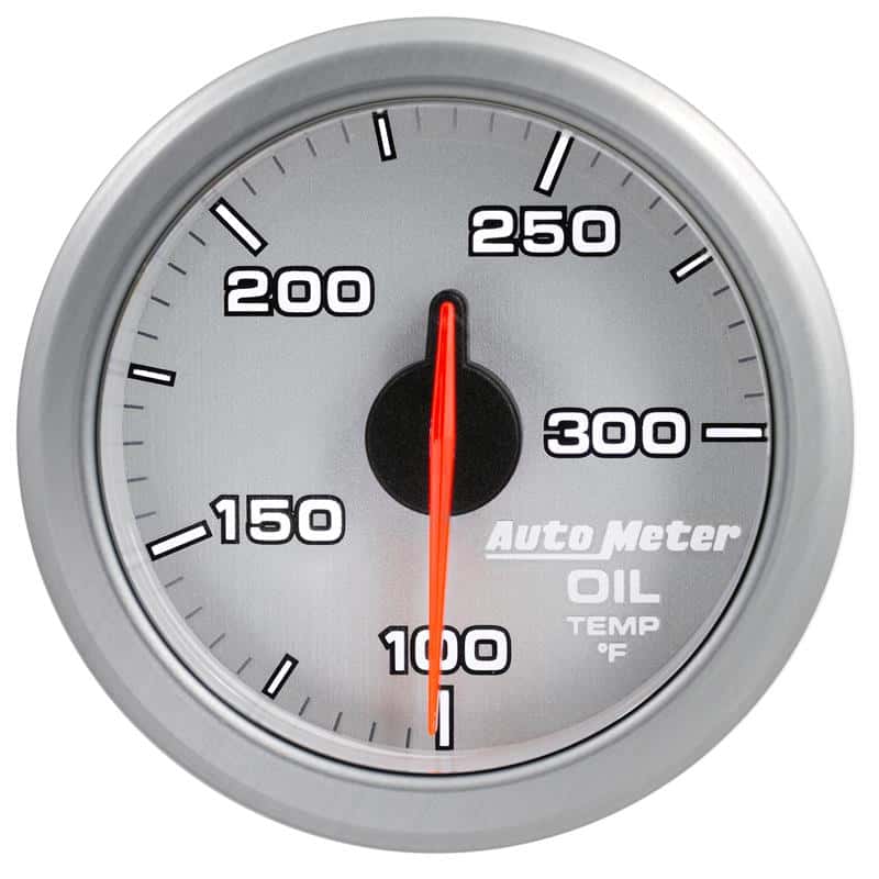 AutoMeter — Autometer Airdrive 2-1/6in Oil Temp Gauge 100-300 Degrees F - Silver
GA 2" OILT ARDRV SLV - view 1