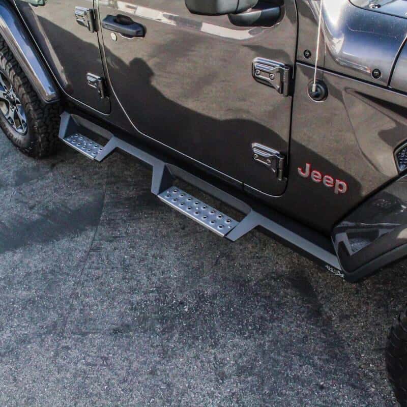 Westin — Westin/HDX 2018 Jeep Wrangler JL Unlimited Drop Nerf Step Bars - Textured Black
Nerf/Step Bar - view 5