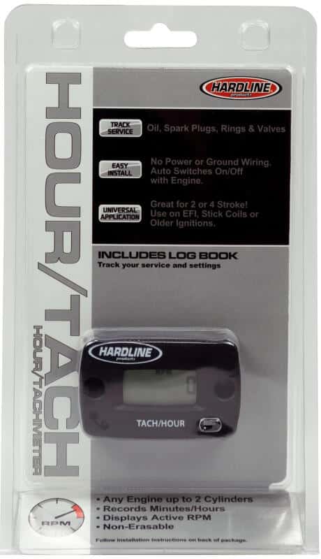 Hardline — Hardline Hour Tachometer Meter Up To 2 Cylinders - 2/4 Stroke - view 1