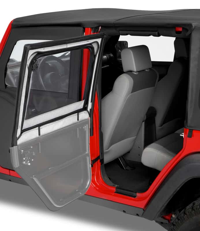 Bestop — Bestop 97-06 Jeep Wrangler TJ Element Upper Doors (Black Diamond)
Element Upper Doors - view 1
