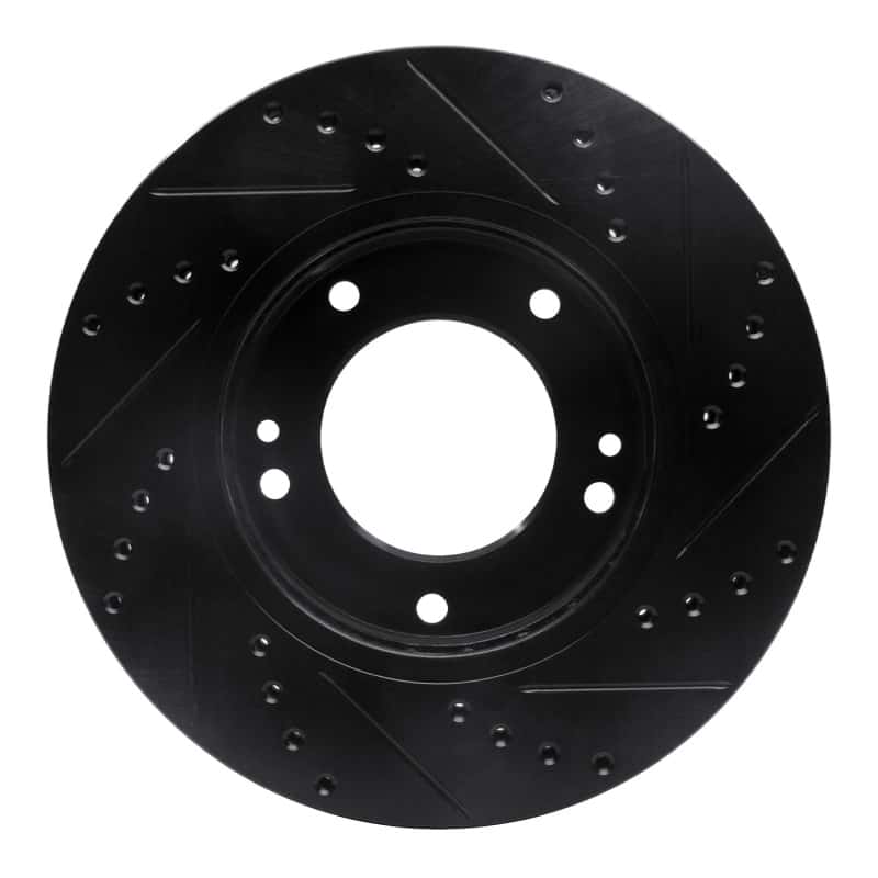 R1 Concepts — R1 03-06 Kia Sorento Front Left Drilled & Slotted Black Brake Rotor
R1 Brake Rotor Drill - view 5