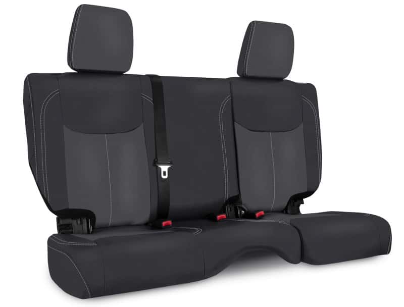 PRP Seats — PRP 13-18 Jeep Wrangler JKU Rear Seat Cover/4 door - Black/Grey
Seat Covers - view 1