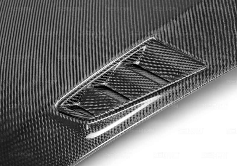 Seibon — Seibon 06-10 Honda Civic 4 Door JDM / Acura CSX (FD1/2/3/5) MG II Carbon Fiber Hood - view 2