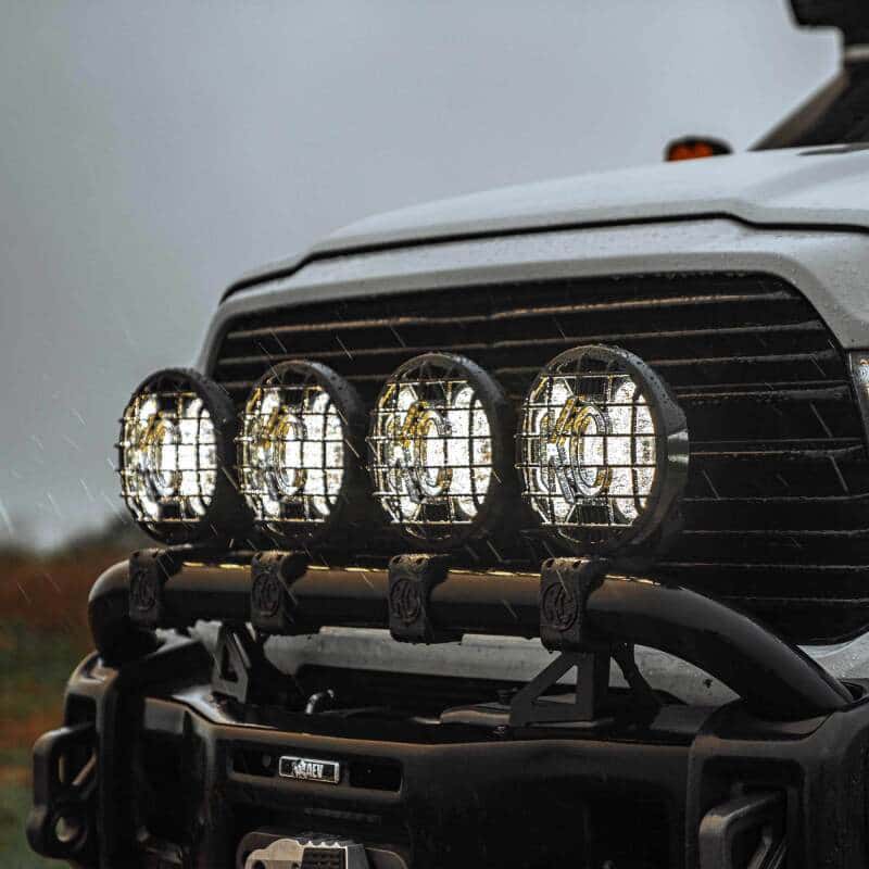 KC HiLiTES — KC HiLiTES SlimLite 8in. LED Stone Guard - Black - view 2