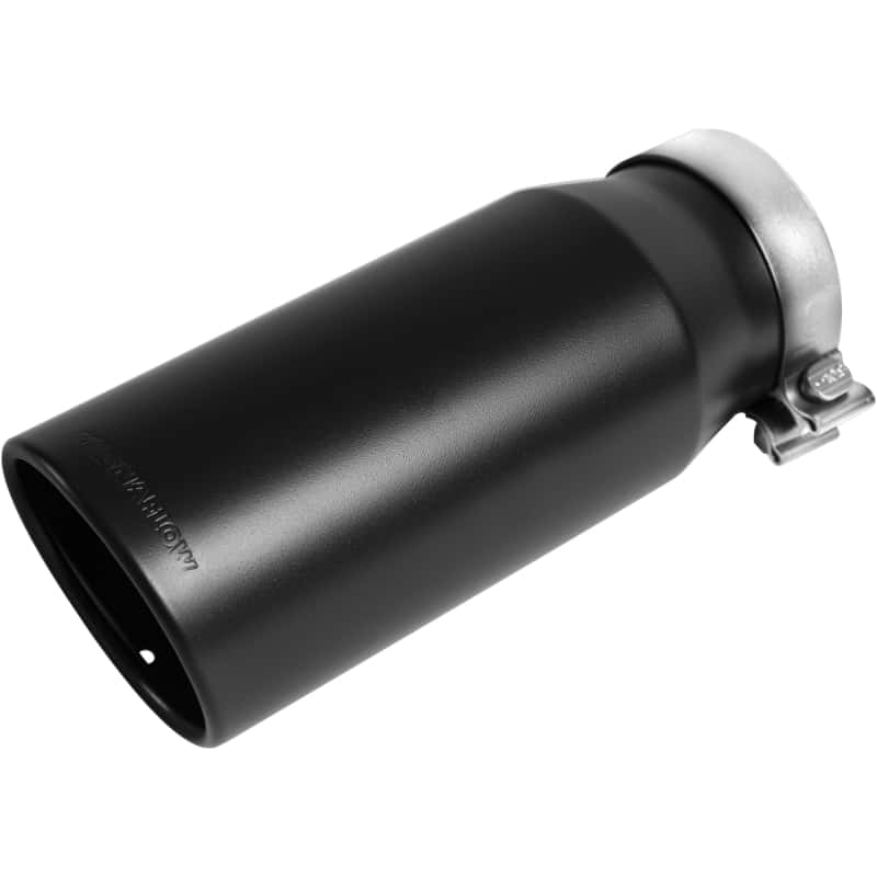 Magnaflow — MagnaFlow Tip Stainless Black Coated Single Double Round Single Outlet 5in Dia 4in Inlet 13in L
Stainless Steel
Exhaust Tip - view 2