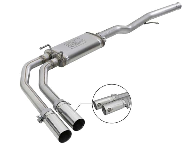 aFe — aFe Rebel Series 3in-2.5in 409 SS Cat-Back Exhaust 09-18 GM Silverado/Sierra 1500 V6-4.3L / V8-4.6L
Cat-Back Exhaust - view 1