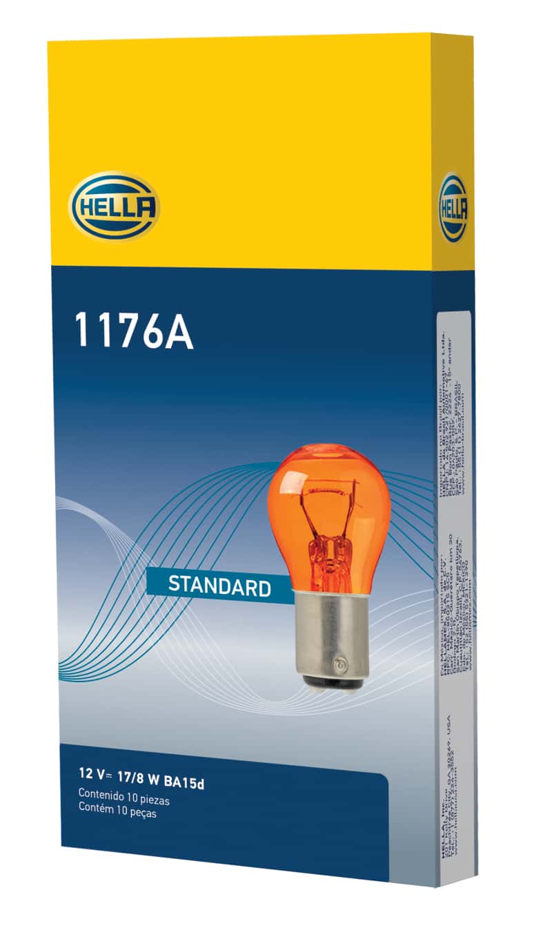Hella — Hella BULB 1176A 12V 16/8W BA15d S8 - Min Qty 10 (211656701)
1176A Incan Bulb - view 6