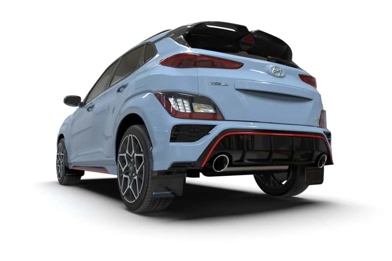 Rally Armor — Rally Armor 22-23 Hyundai Kona N Black UR Mud Flap w/Grey Logo
Mud Flap - view 3