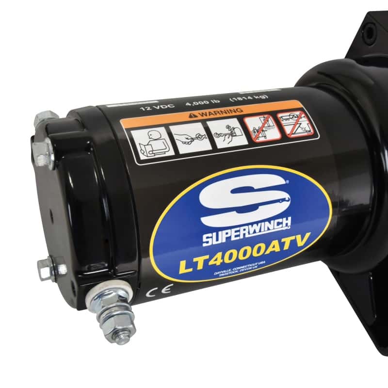 Superwinch — Superwinch 4000 LBS 12V DC 3/16in x 50ft Synthetic Rope LT4000 Winch
Winch - view 6