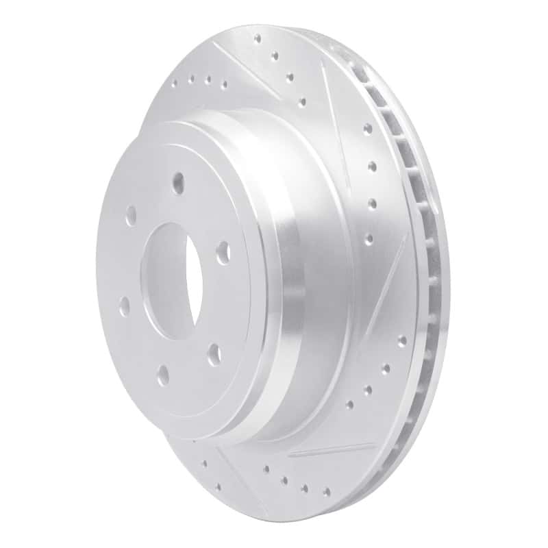R1 Concepts — R1 16-24 Nissan Titan XD Rear Right Drilled & Slotted Silver Brake Rotor
R1 Brake Rotor Drill - view 2